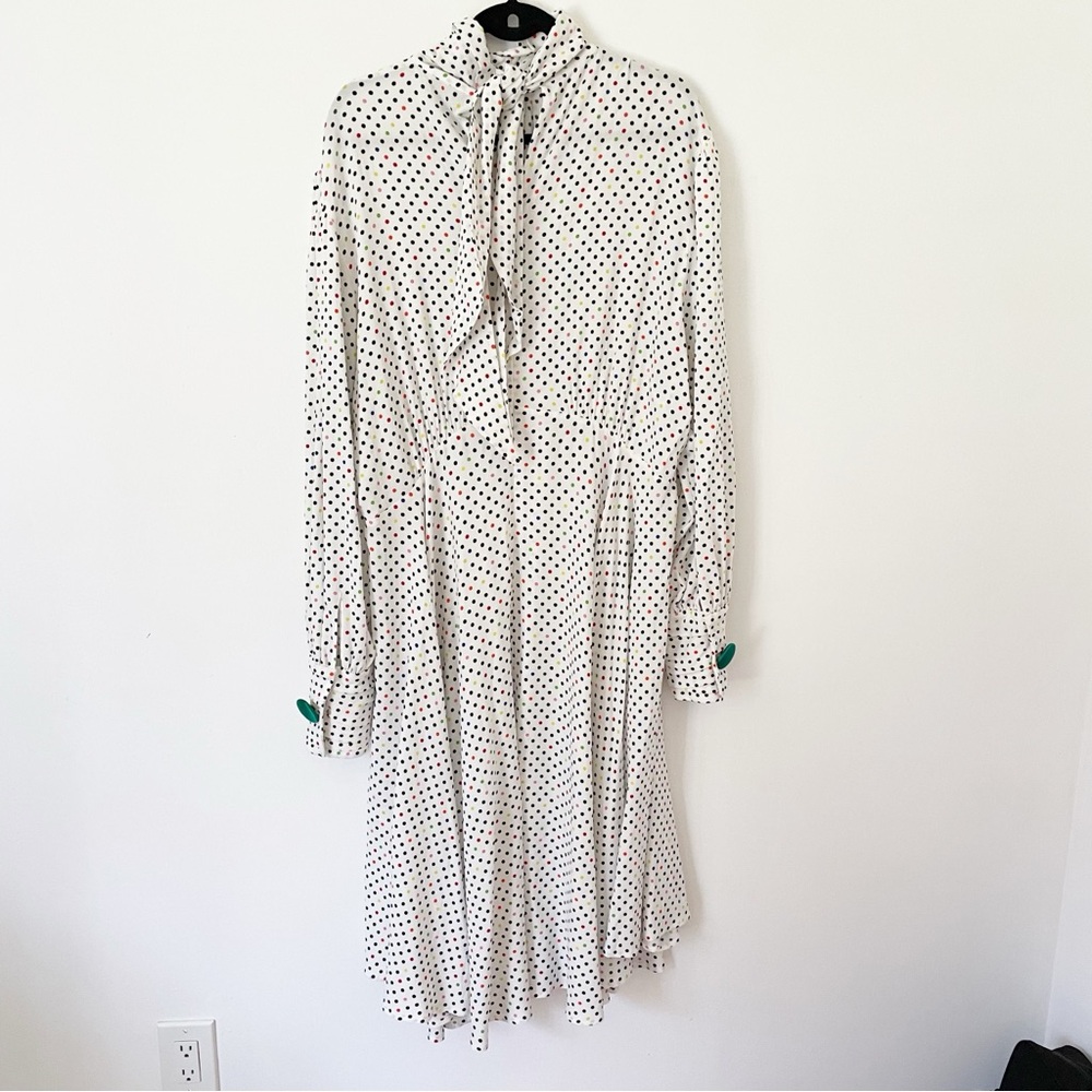 NWOT CHRISTOPHER KANE
Polka Dot Tie Neck Dress - White size 12 - Picture 7 of 16